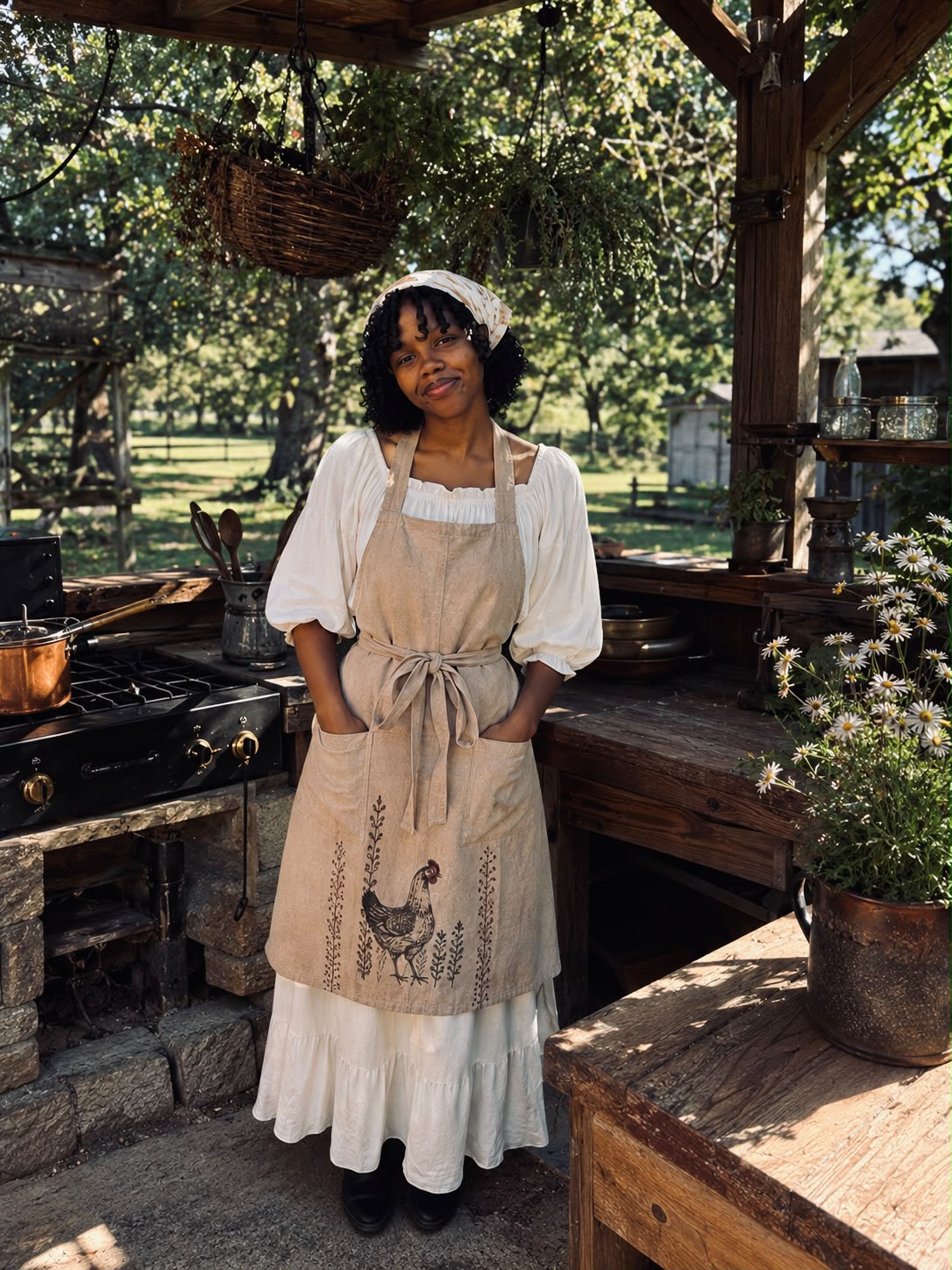 Baker in her kitchen